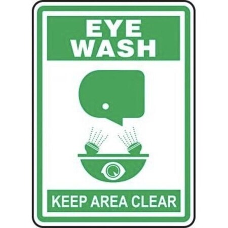 Accuform Safety Sign, FIRST AID KIT, 7 X 10, Plastic MFSD506VP